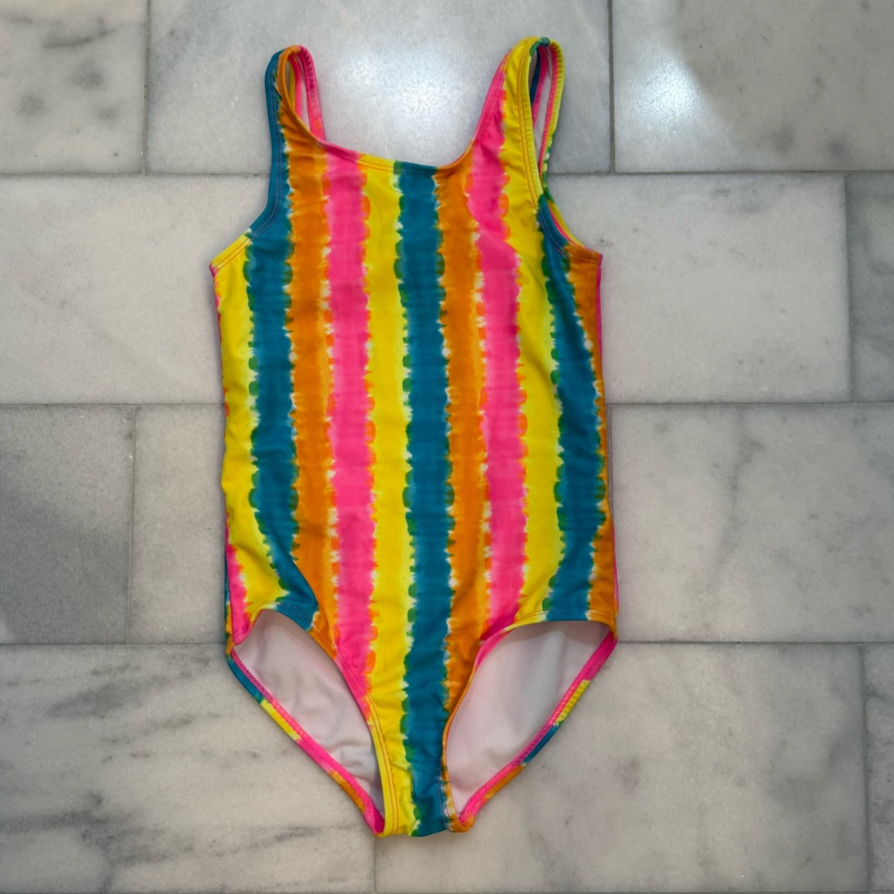 Joe Fresh Girls Colorful Striped Swimsuit